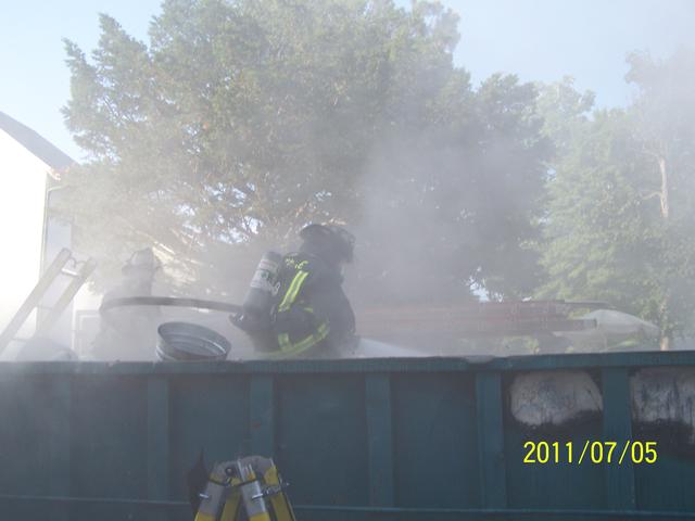 Dumpster Fire Merion Ave 7/2011