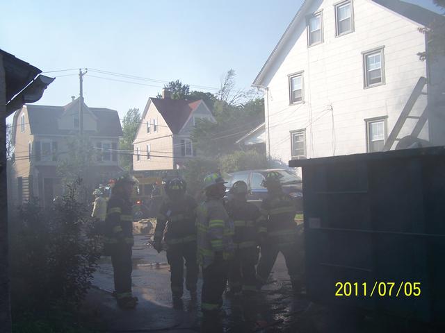 Dumpster Fire Merion Ave 7/2011