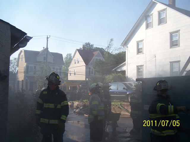 Dumpster Fire Merion Ave 7/2011