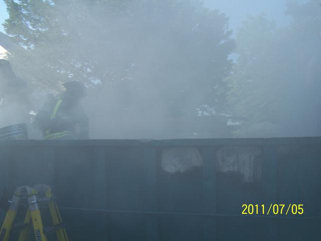 Dumpster Fire Merion Ave 7/2011